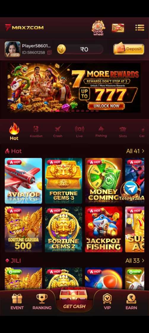 MAX7 App interface displayed on an Android smartphone